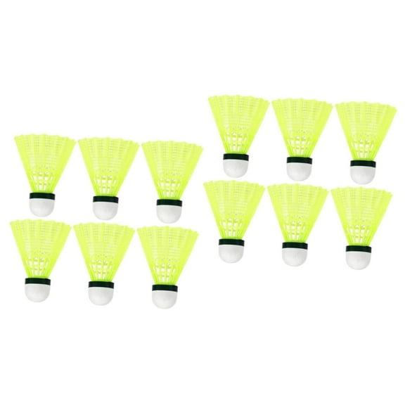 Badminton Birdies Nylonn-12 Pack Tube of Durable Nylon Shuttlecocks with Cork Tips-Badminton Birdies for Indoor and Outdoor Play