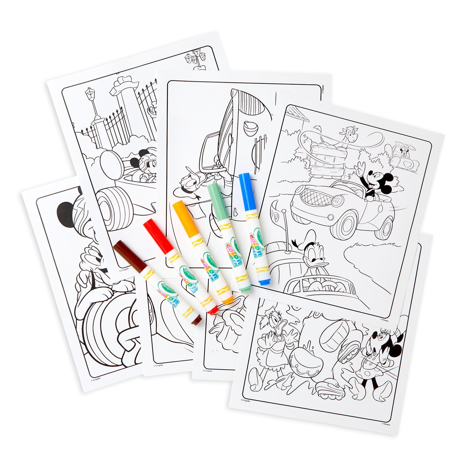Crayola Color Wonder Coloring Pad & Markers, Mickey, 2 Sets