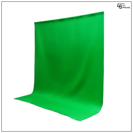 10 x 10' ft. Chroma Key Green Screen Seamless Muslin Fabric Cloth Backdrop for Photography and Video by Loadstone Studio