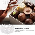 thumbnail image 3 of 50pcs Papel Chocolate Embalaje Separando bandejas Hollow-Out Chocolate Muffin Wrevapers, 3 of 7