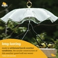 thumbnail image 5 of Birds Choice 13" Acrylic Bird Feeder Weatherguard, Red, 5 of 11
