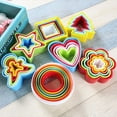 thumbnail image 1 of Visland 5Pcs Fondant Cake Cookie Sugarcraft Cutters Decorating Molds Tool Set Kitchen Supplies, 1 of 3