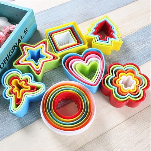 Visland 5Pcs Fondant Cake Cookie Sugarcraft Cutters Decorating Molds Tool Set Kitchen Supplies