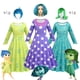 thumbnail image 2 of Nuevos vestidos de princesa de dibujos animados Inside Out 2 para niñas, disfraz de Joy Inspired and Envy, vestido de cosplay + máscara + conjuntos de peluca, regalo de cumpleaños, 2 of 5