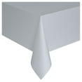 thumbnail image 4 of Rectangular 54" x 108" Silver Plastic Table Covers, 3 Count, by Way To Celebrate, 4 of 5