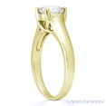 thumbnail image 3 of Round Cut Moissanite by Charles & Colvard Trellis Solitaire Engagement Ring in 14k Yellow Gold, 3 of 5
