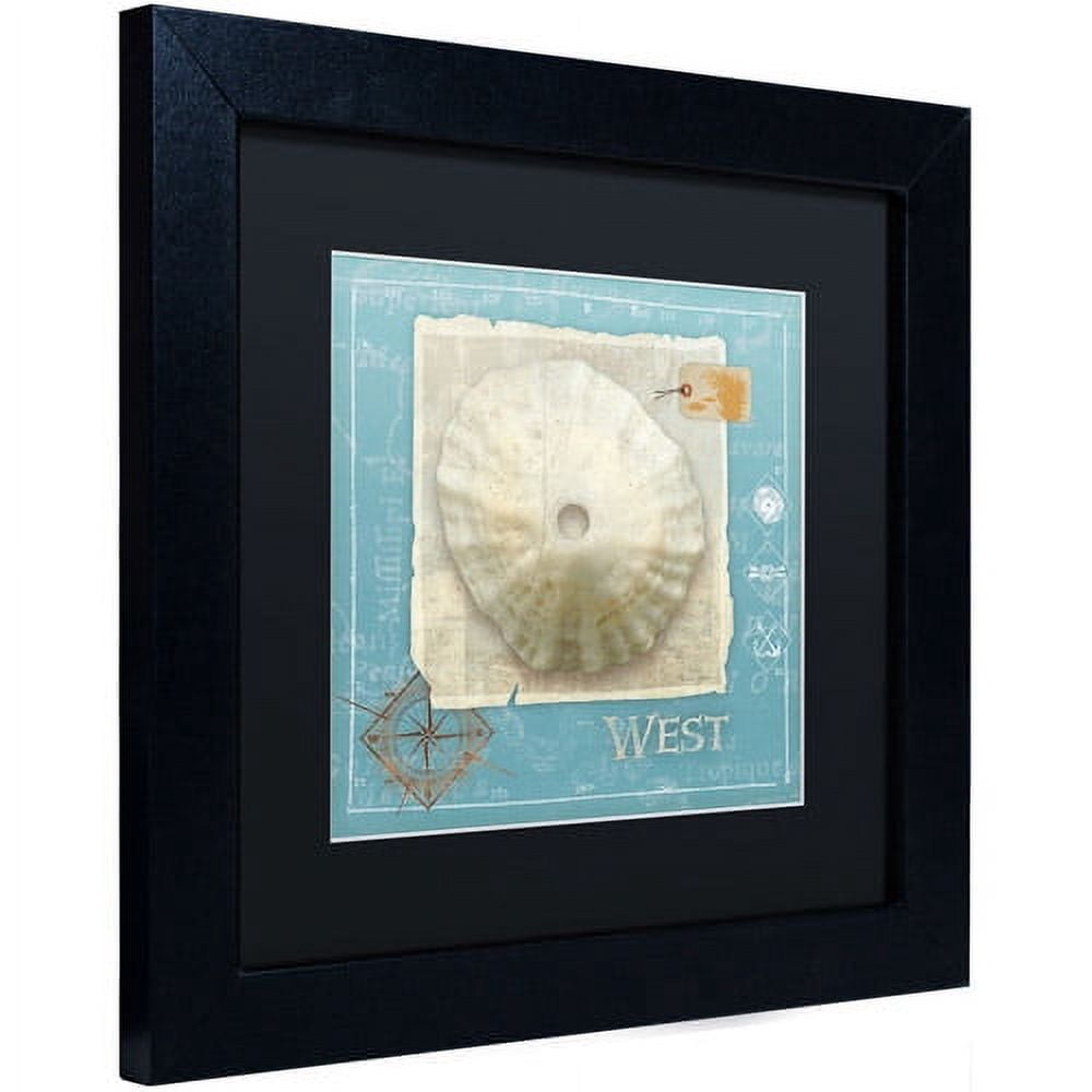 Trademark Fine Art "Points West" Canvas Art by Belinda Aldrich, Black Matte, Black Frame