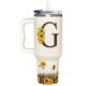 thumbnail image 1 of Vaso SUFAVN con diseño de girasoles con monograma, 1,2 L, para mujer, 1 of 7