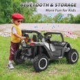thumbnail image 3 of Farmdex 4WD 24 Volt Kids Ride on Car UTV, 2 Seater Ride on Toy Car with Remote Control, 400W Electric Car for Boys Girls, Storage Space, Bluetooth, LED Lights, White, 3 of 11