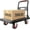 Red Wheel 780 Lbs, variant on Foldable Push Cart Platform Cart,Moving Platform Hand ,Foldable for Easy Storage and 360  Swivel Silent Wheel.(560 lbs)