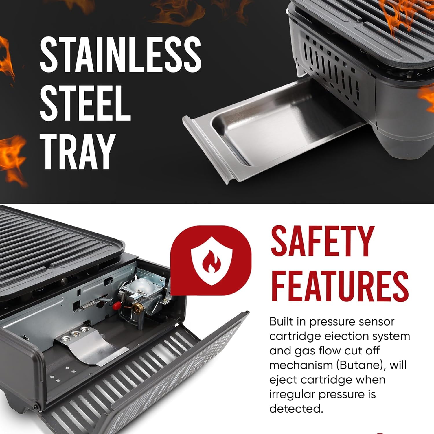 GasOne Butane or Propane Portable Grill Dual Fuel Gas Stove