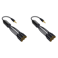 thumbnail image 1 of 1 A 5 Vías 3 Mm Divisor 1/8 Pulgadas TRS Cable, 1 of 3