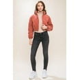 thumbnail image 2 of J. METHOD Women's Corduroy Crop Jacket Long Sleeve High Neck Cropped Casual Puffer Coat, 2 of 2