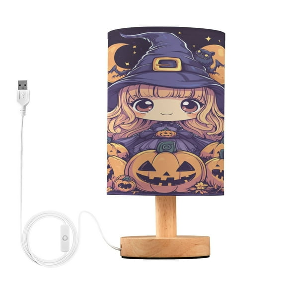 BZSMCE Lamp Modern Cartoon Anime Witch Creative Patter Night Light
