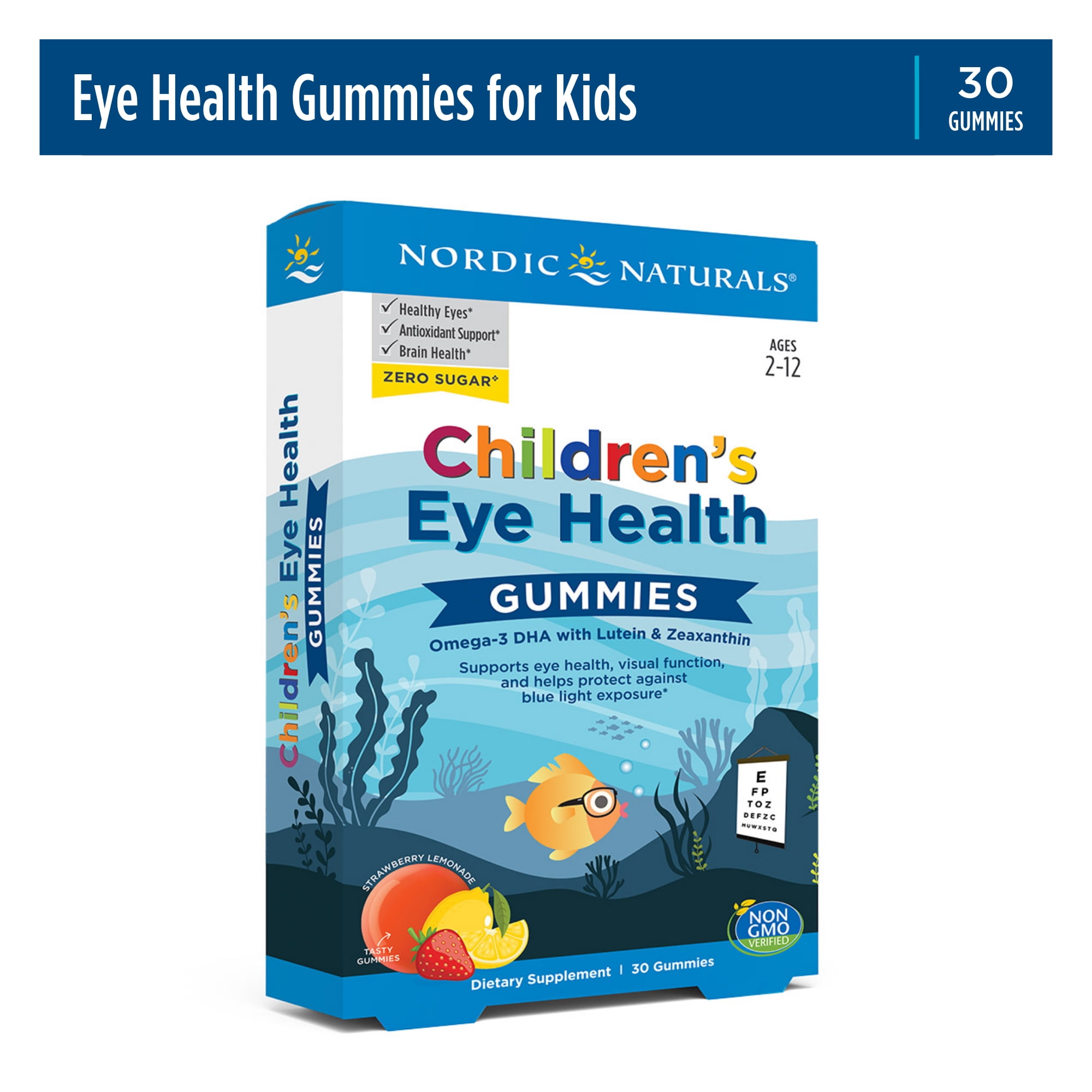 Nordic Naturals Children's Eye Health Gummies, FloraGLO Lutein, 30 Ct
