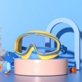 thumbnail image 1 of Gafas de natación para niños y niñas, montura grande, impermeables y antivaho, de alta definición, transparentes, para estudiantes y bebés, 1 of 6