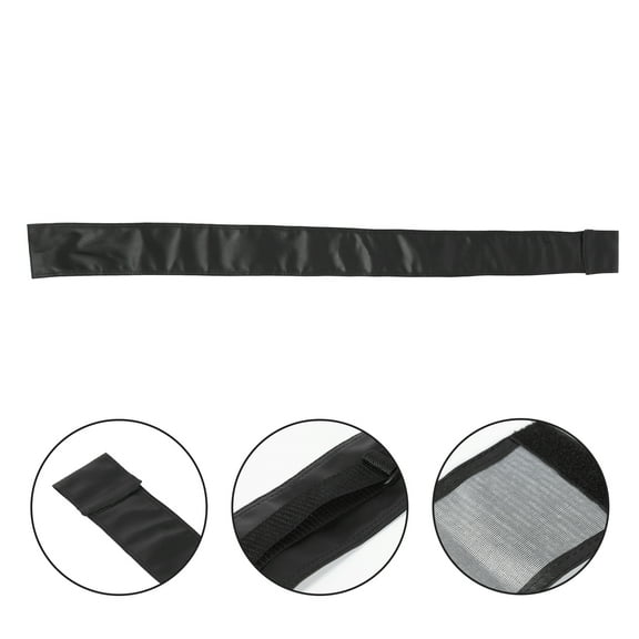 NICEXMAS Durable Black PU Pool Cue Case with Sturdy Storage Pouch for Snooker Cues