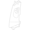 Genuine OE Audi Center Pillar Trim - 4K0-867-243-3GX