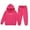 Hot Pink, variant on gcong Girls Sweatsuit Outfits 2 Piece Love Printed Hoodies and Sweatpants Sets Fall Tracksuits for Kids 2-13 Years Dark Green