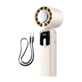 thumbnail image 1 of BotaniNest Portable Fan Quick Handheld Fan With Hanging Strap 199 Speed Settings Three In Handheld Desk/nose Hanging Fan Powered By Rechargeable Battery Suitable For Summer Travel, 1 of 5