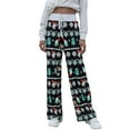thumbnail image 4 of Deepwonder Women Soft Christmas Printed Casual Pants Trousers L, 4 of 5