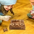 thumbnail image 3 of Smmoma Tic Tac Toe & 4 in a Row Tables Game Set, Classic Board Line Up 4 for Living Room Rustic Table Decor and Use as Game Top Wood Guest Room Decor Strategy Board Games for Families, 3 of 6