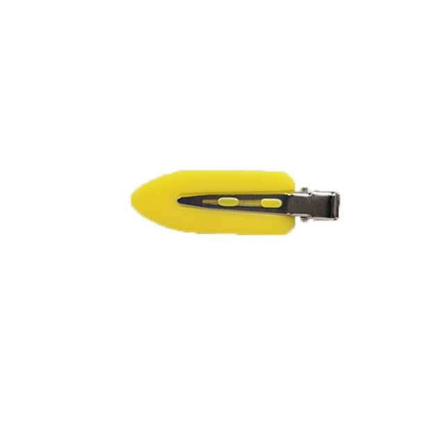 2Pcs Non-trace Épingles à Cheveux Matériau Robuste Simple Charmant Coiffure Clip Filles Pratiques Accessoires de Style Approvisionnement de Style à la Mode pour Bébé Femmes Filles Jaune