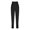 thumbnail image 5 of HAiming Women's Fleece Lined Leggings Thermal Pants Stretchy Workout Slit Winter Warm Comfy Lounge Yoga Trousers, 5 of 9