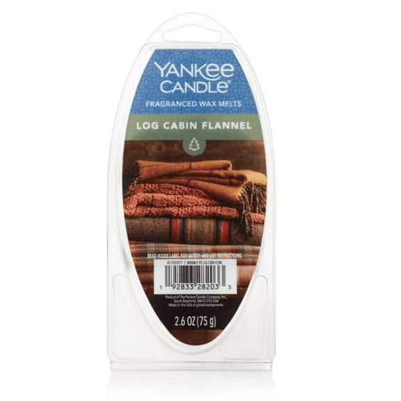 Yankee Candle Log Cabin Flannel Fragranced 6pc Wax Melts, 2.6 oz