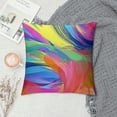 thumbnail image 2 of Fractal Ocean Throw Pillow Cases, Abstract Gradients Ocean Cozy Square Cushion Case Set Pillowcase Decorative for Home Sofa Bedroom Car Office, 2 of 5