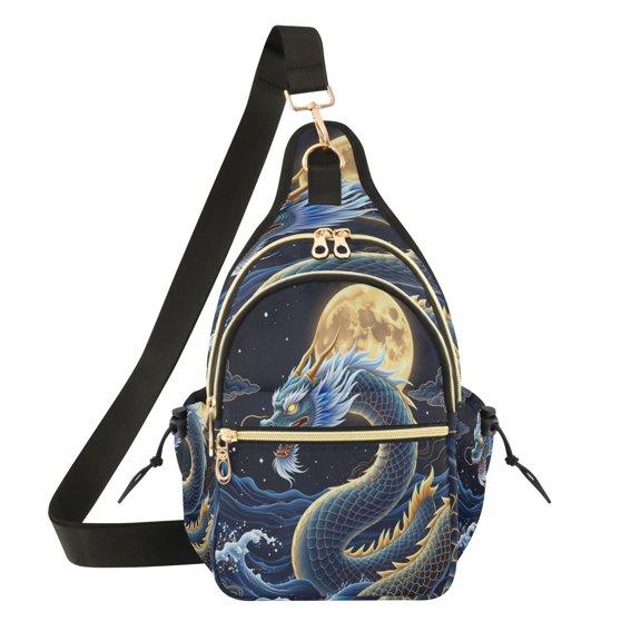 Women Crossbody Bag Fashion Blue Sea Printed Sling Bags Shoulder for Women