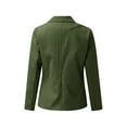 thumbnail image 3 of Gomelly Women Business Jackets Shawl Neck Blazers Elegant Cardigan Jacket Ladies Slim Fit Office Blazer Long Sleeve Outwear ArmyGreen 2XL, 3 of 6