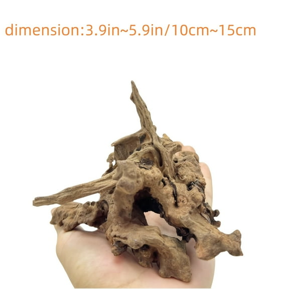 Modern Crafted Driftwood Home Decor Sculpture, Artificial Wood Look Art Piece for Bookshelf, Desk, Console Table Display, Living Room Office Decor