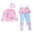 j-345Light Pink122, variant on MEZZALL Summer Girls Long Sleeve Swimwear Two Piece Rash Guard Tops With Swim Skirt And Bottoms Sun Swim For Toddler Kids Bohemian Beachwear