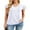 01 White, variant on Cueply Womens Casual Tops Summer Short Sleeve V Neck T Shirts Loose Tunic Tops