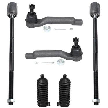 Detroit Axle- 6pc Front Inner and Outer Tie Rods   Rack and Pinion   Boots Replacement for 1989-1997 Ford Thunderbird Mercury Cougar