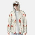 thumbnail image 4 of Kll Flat Mushrooms Print Men'S Women’s Upf 50+ Sun Protection Outdoor Hoodie Jacket Long Sleeve Fishing Hiking Performance Shirt- Small, 4 of 8