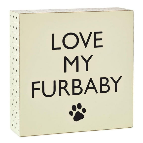 Hallmark Love my Furbaby Wood Quote Sign New