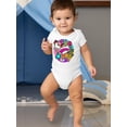 thumbnail image 2 of Comic Style Icons Bodysuit Infant -Image by Shutterstock,  12 Months, 2 of 4