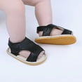 thumbnail image 4 of Baby Summer Shoes Newborn Infant Baby Girls Boys Sandals Shoes Solid Non-Slip Breathable Toddler Shoes 0-18M, 4 of 5
