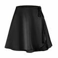 thumbnail image 6 of Generic Women Summer Wrap Skirt Casual High Waist Self Tie Skirts Stretchy Flared Trendy Comfy Flowy Tennis Skater Skirt, 6 of 6