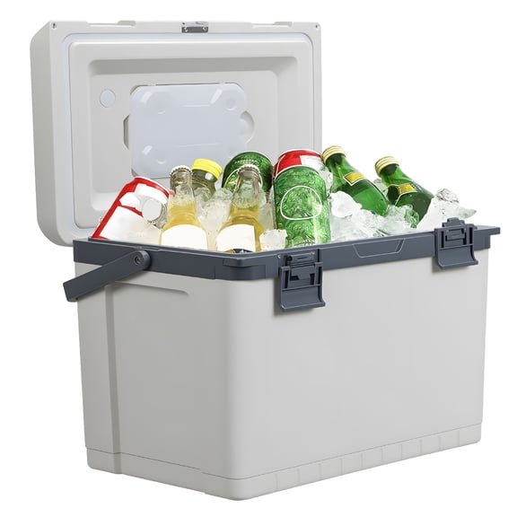 Fogcroll 30 Quart Insulated Portable Ice Cooler Box Hard Cooler, 3 Days Ice Chest Suit for Camping, Picnic, Fishing, Outdoor Activities