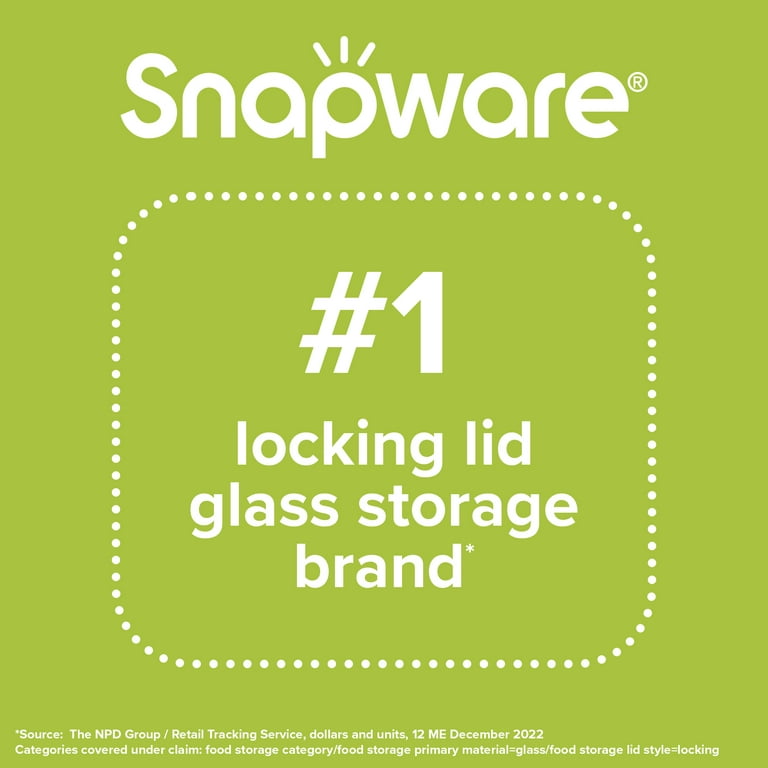 Snapware® Total Solution™ 4 Cup Square Pyrex® Glass Food Storage