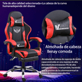 thumbnail image 3 of Silla De Escritorio VBELL Gamer Ergonómica Masaje Lumbar Color Rojo/negro Material Del Tapizado Cuero Sintético, 3 of 6