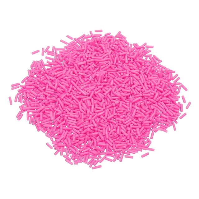 Uxcell 100g Chispas Falsas, Chispas de Arcilla Falsas, Gránulos de Azúcar, Rojo Rosa