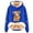 Blue, variant on NinXxx Women's Casual Cow Print Hoodie Long Sleeve Pullover Sweatshirt Blue XXXXL