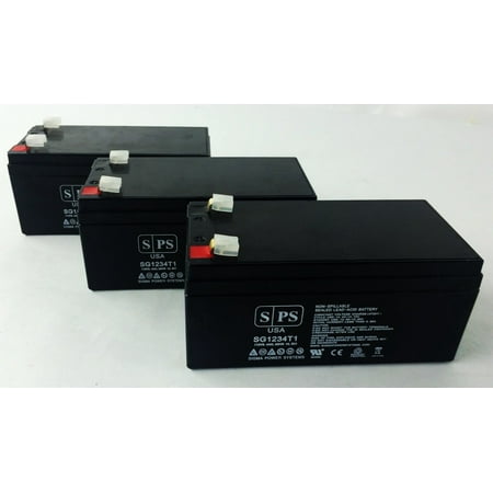 Gilbarco Kit - SPS Brand 12V 3.4 Ah Replacement Battery for Gilbarco GT016T4 (3 Pack)