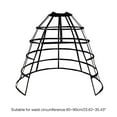 thumbnail image 3 of Women Crinoline Petticoat Short or Long 2/3/4/5 Hoop Cage Gown Half Slips Girls Underskirt for Wedding Bridal Dress, 3 of 9