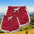 thumbnail image 5 of Fouhkni Toddler Boys Girls Beach Shorts Elastic Waist Colors Block Loose Casual Active Sports Shorts, 5 of 5
