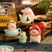 Lulu The Piggy Blind Box Figures - Lu's Table Series Blind Boxes Mystery Box Cute Animal Figurines Collectibles Home Decorations Holiday Birthday Gifts, Single Box